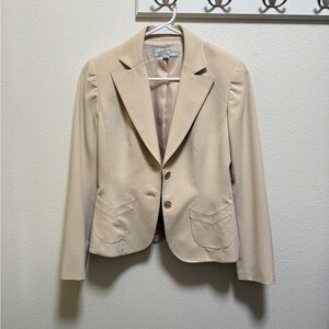 Beige Blazer with Button Details 2P